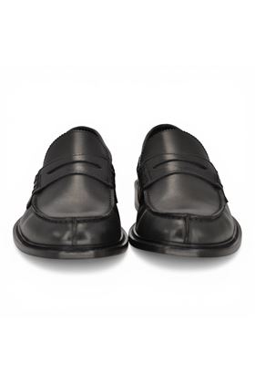 Mocassino uomo college Dino Draghi in pelle colore nero DINO DRAGHI | 1123-NERO